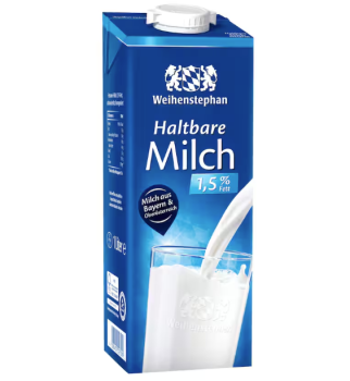 Weihenstephan H-Milch 1,5% 1l